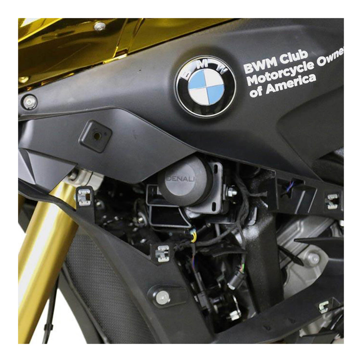 Denali Horn Mount for BMW S1000XR 16-21 w/SoundBomb Split Dual-Tone Air Horn