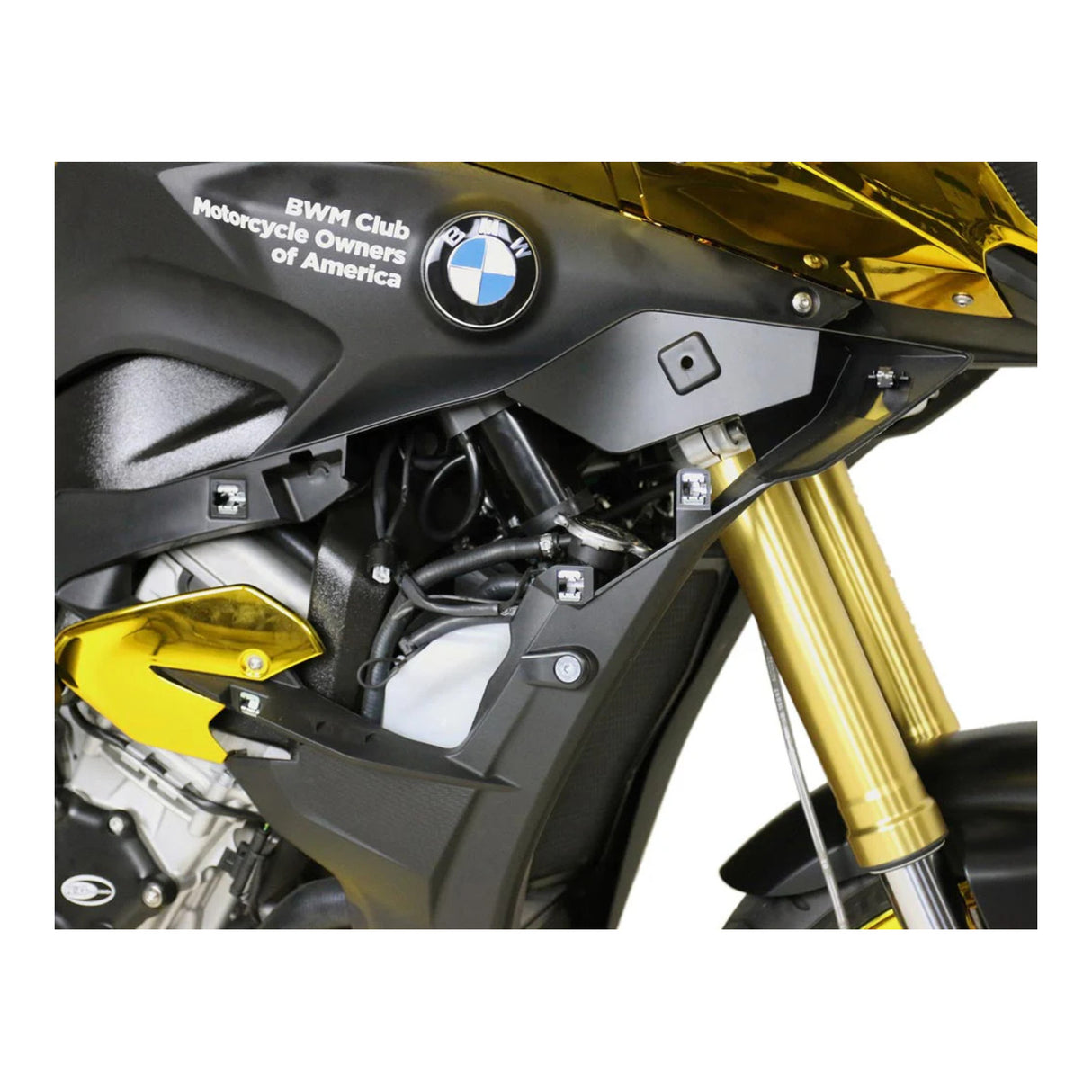 Denali Horn Mount for BMW S1000XR 16-21 w/SoundBomb Split Dual-Tone Air Horn