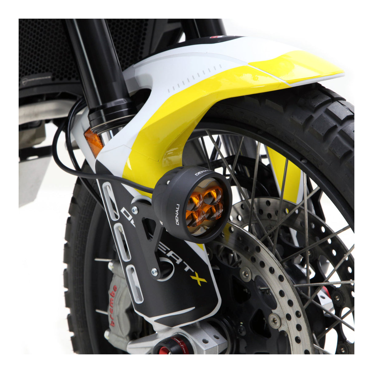 Denali Lower Driving Light Mount for Ducati DesertX 23-25