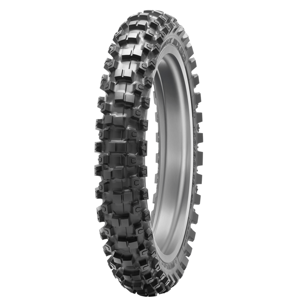 Dunlop Geomax MX53 Hard/Intermediate Rear Tyre 100/90-19 Tube Type - EasyR