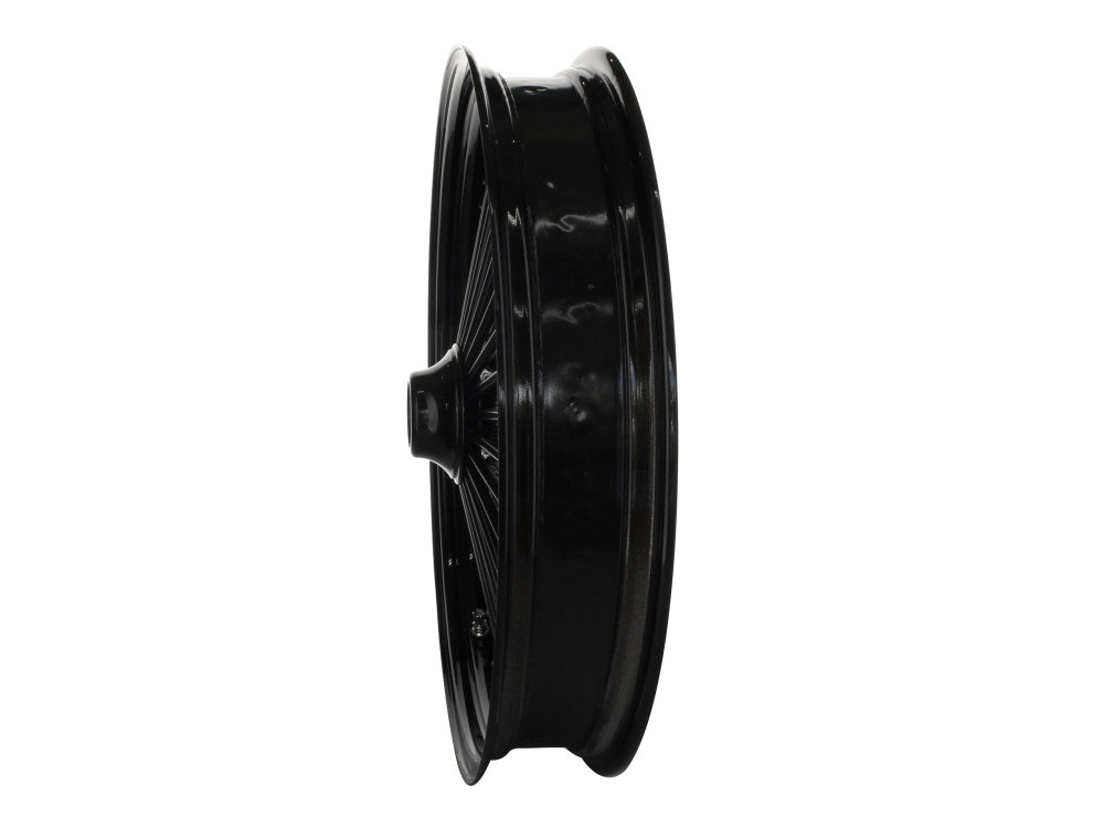 DNA Specialty DNA-21580642A-AB 21" x 3.5" Mammoth Fat Spoke Front Wheel (Include Hub) Gloss Black for FL Softail 2011-Up
