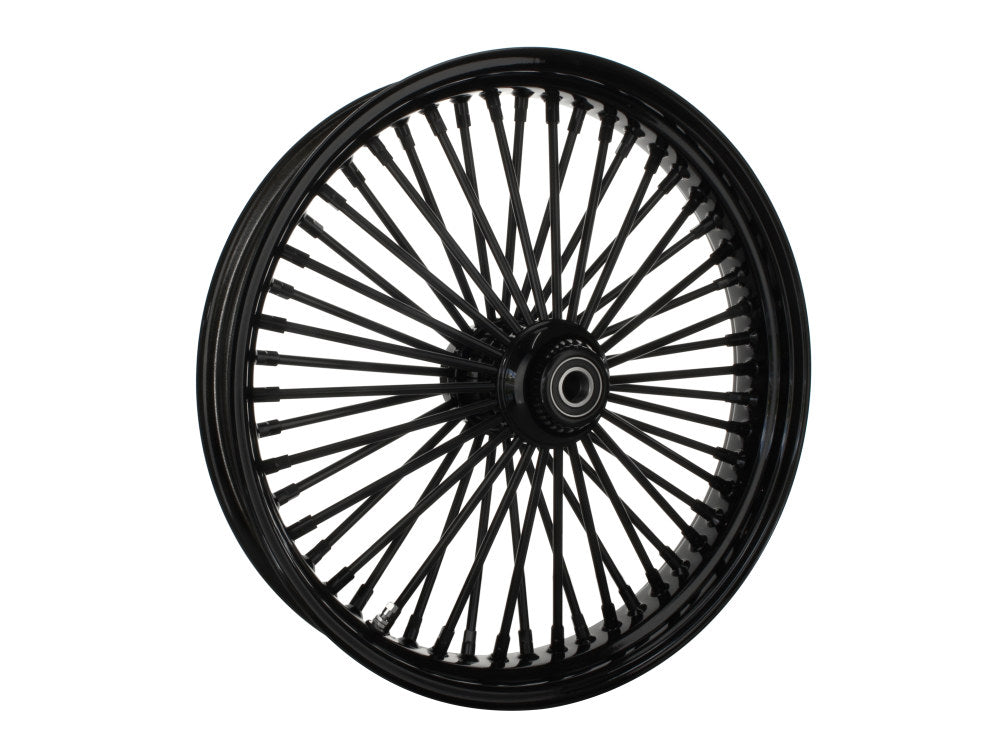DNA Specialty DNA-21580642A-AB 21" x 3.5" Mammoth Fat Spoke Front Wheel (Include Hub) Gloss Black for FL Softail 2011-Up