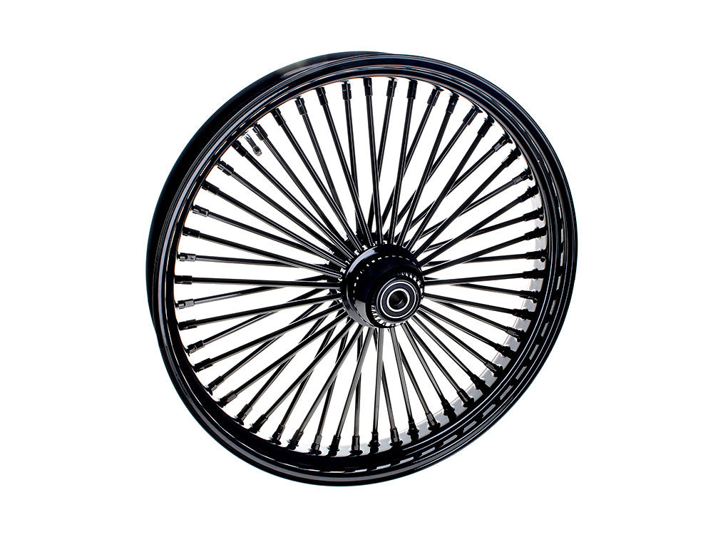 DNA Specialty DNA-23380742A-AB 23" x 3.5" Mammoth Fat Spoke Front Wheel Gloss Black for Fatboy 18-Up