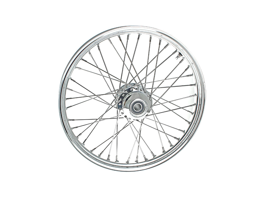 DNA Specialty DNA-M21220142 21" x 2.15" 40 Spoke Cross Laced Front Wheel Chrome for FX Softail 07-10