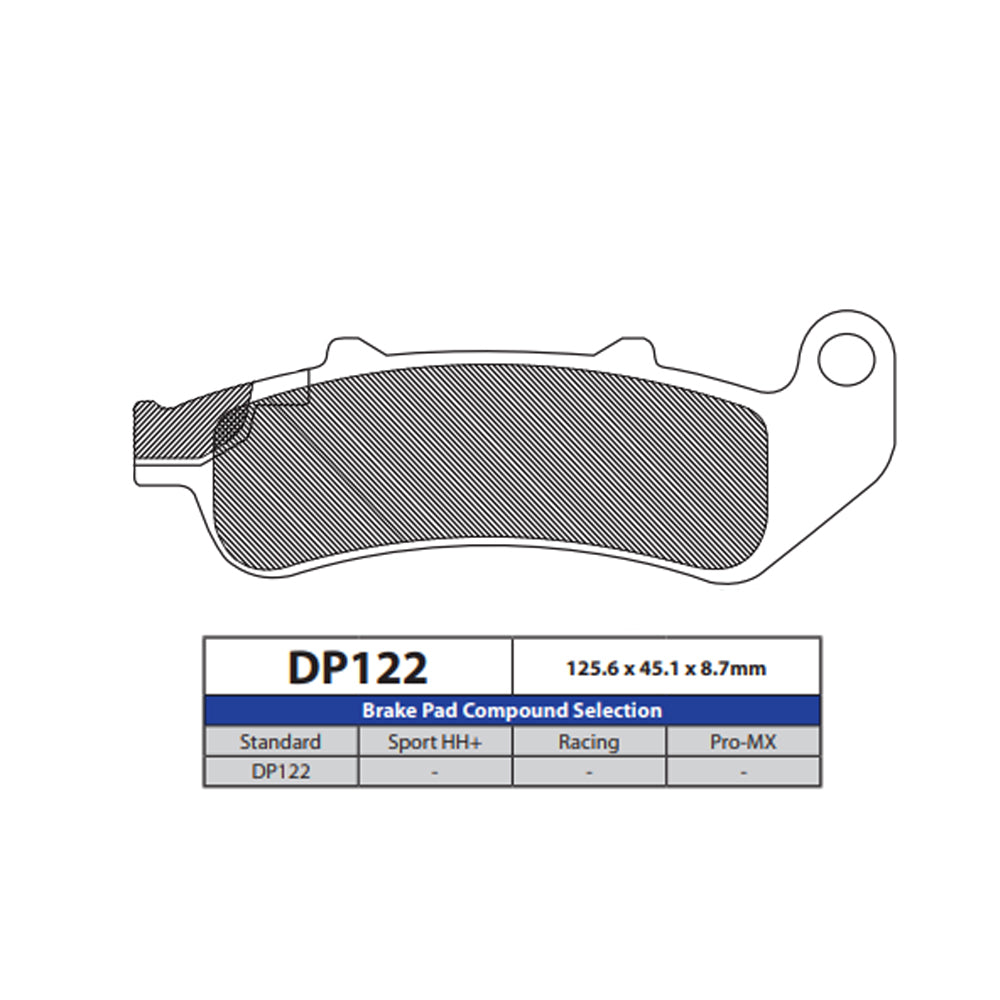 DP Brake Pads DP122 Sintered Brake Pads