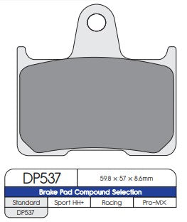 DP Brakes DP537 Sintered Brake Pads