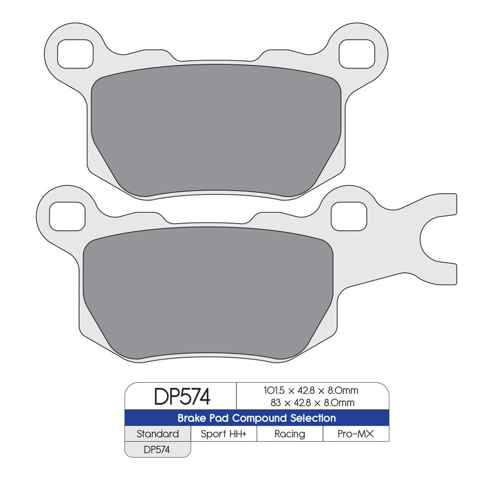 DP Brake Pads DP574 Sintered Brake Pads
