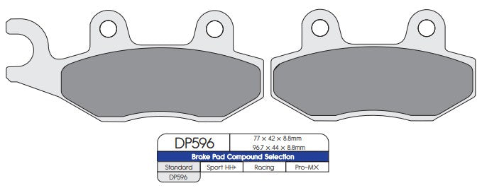 DP Brakes DP596 Sintered Brake Pads