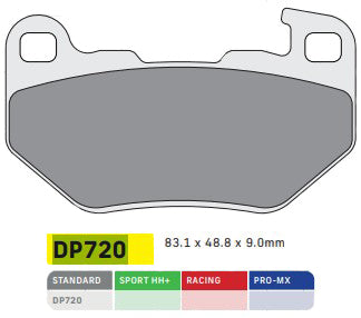 DP Brakes DP720 Sintered Rear Brake Pads