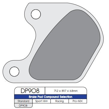 DP Brakes DP908 Sintered Brake Pads