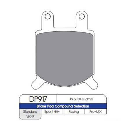 DP Brake Pads DP917 Sintered Brake Pads
