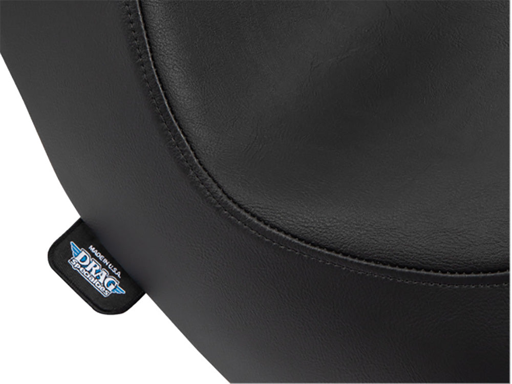 Drag Specialties DS-0802-1490 Predator 3 Dual Seat Smooth Black for Harley-Davidson Sport Glide/Low Rider 18-Up/Low Rider S 20-Up/Low Rider ST 22-Up