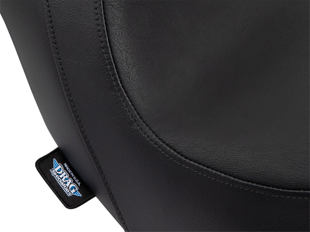 Drag Specialties DS-0802-1516 Performance Predator Dual Seat Smooth Black for Harley-Davidson Sport Glide/Low Rider 18-Up/Low Rider S 20-Up/Low Rider ST 22-Up