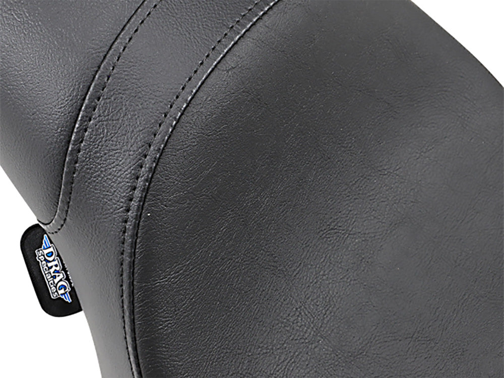 Drag Specialties DS-0804-0601 Predator Dual Seat Smooth Black for Harley-Davidson Sportster 04-21
