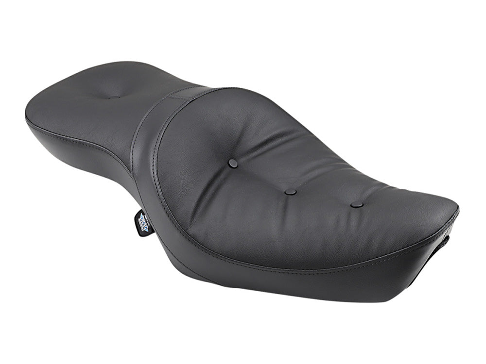 Drag Specialties DS-0804-0626 Low Profile Dual Touring Seat w/Pillow Stitch for Harley-Davidson Sportster 82-03
