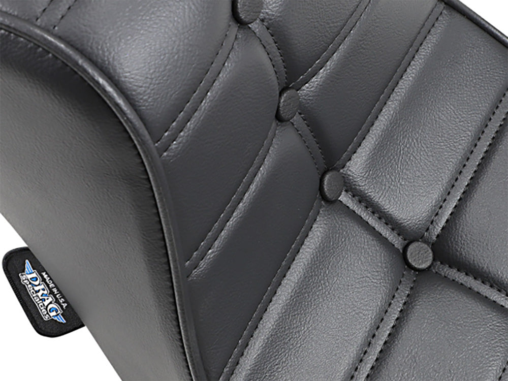 Drag Specialties DS-0805-0093 Mini King & Queen Dual Seat for Harley-Davidson Big Twin 64-84
