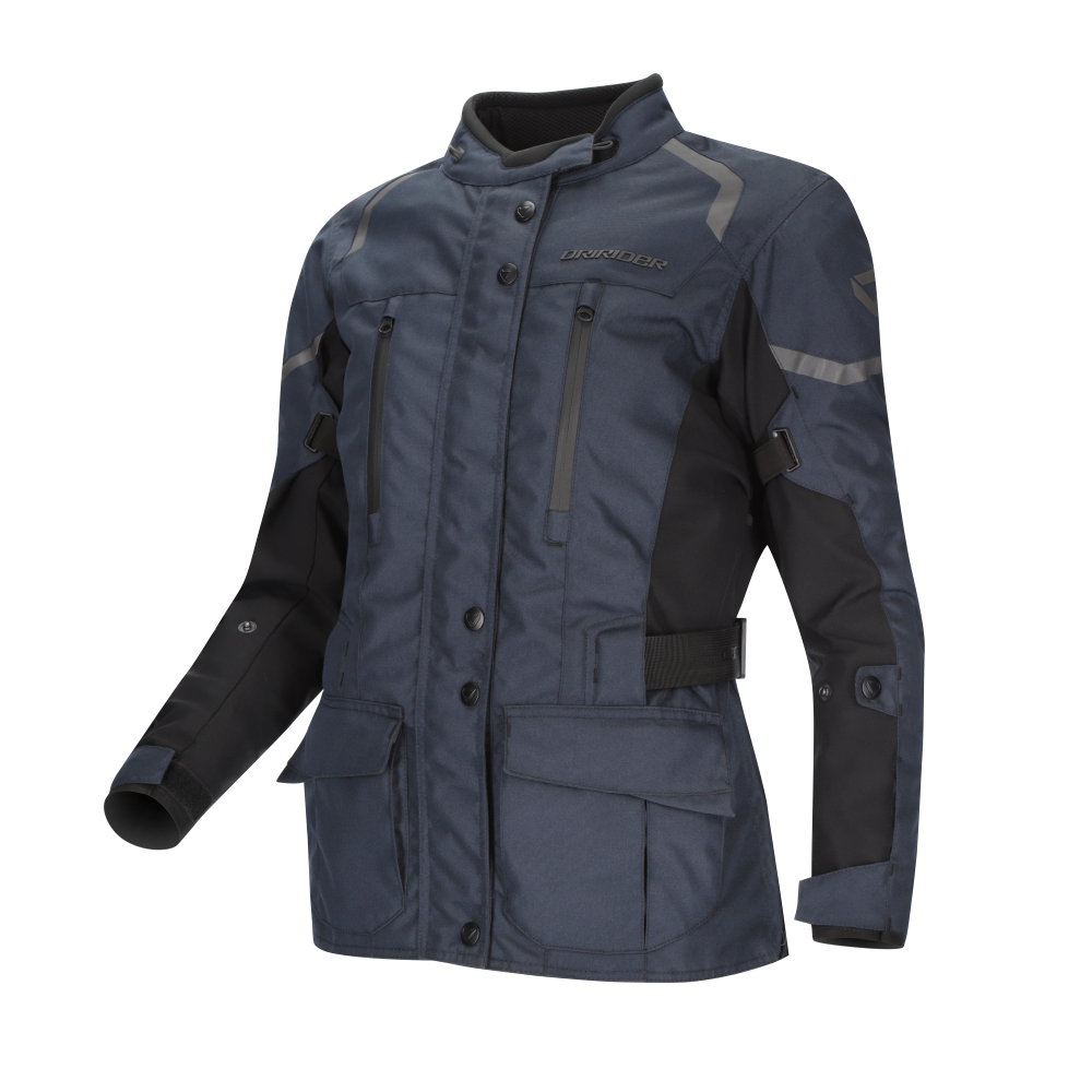 DriRider Compass V Navy/Black Womens Textile Jacket