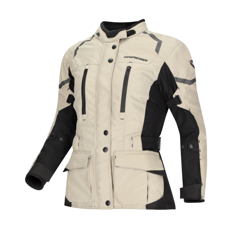 DriRider Compass V Sand/Black Womens Textile Jacket