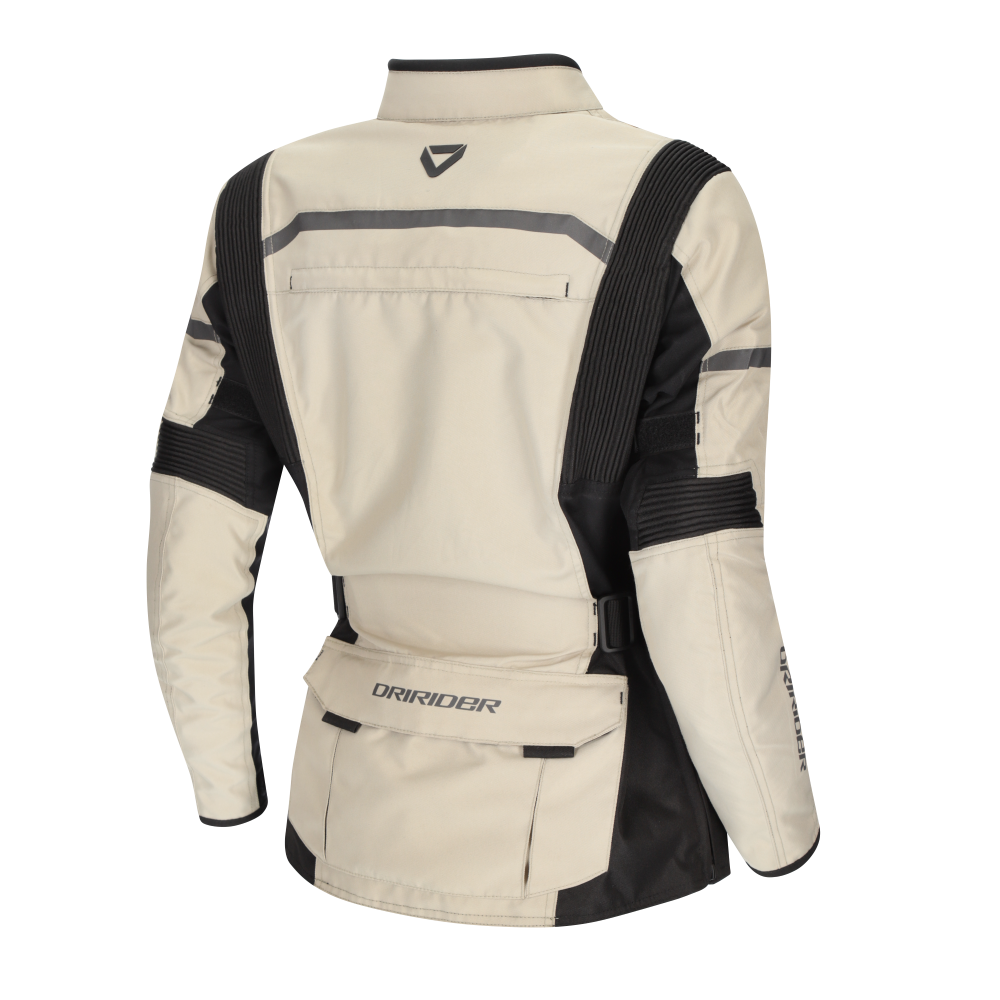 DriRider Compass V Sand/Black Womens Textile Jacket