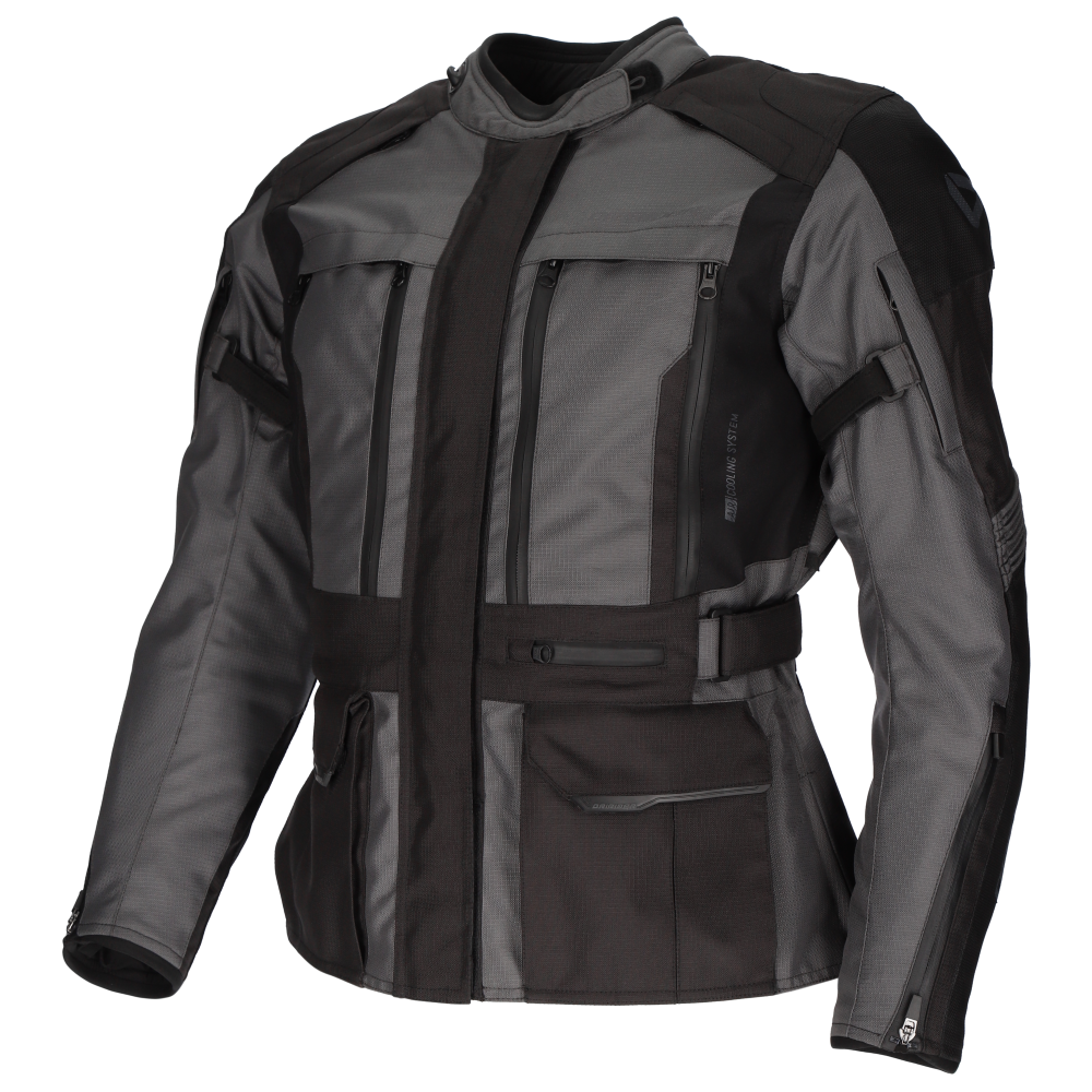 DriRider Explorer Dark Grey/Black Womens Textile Jacket
