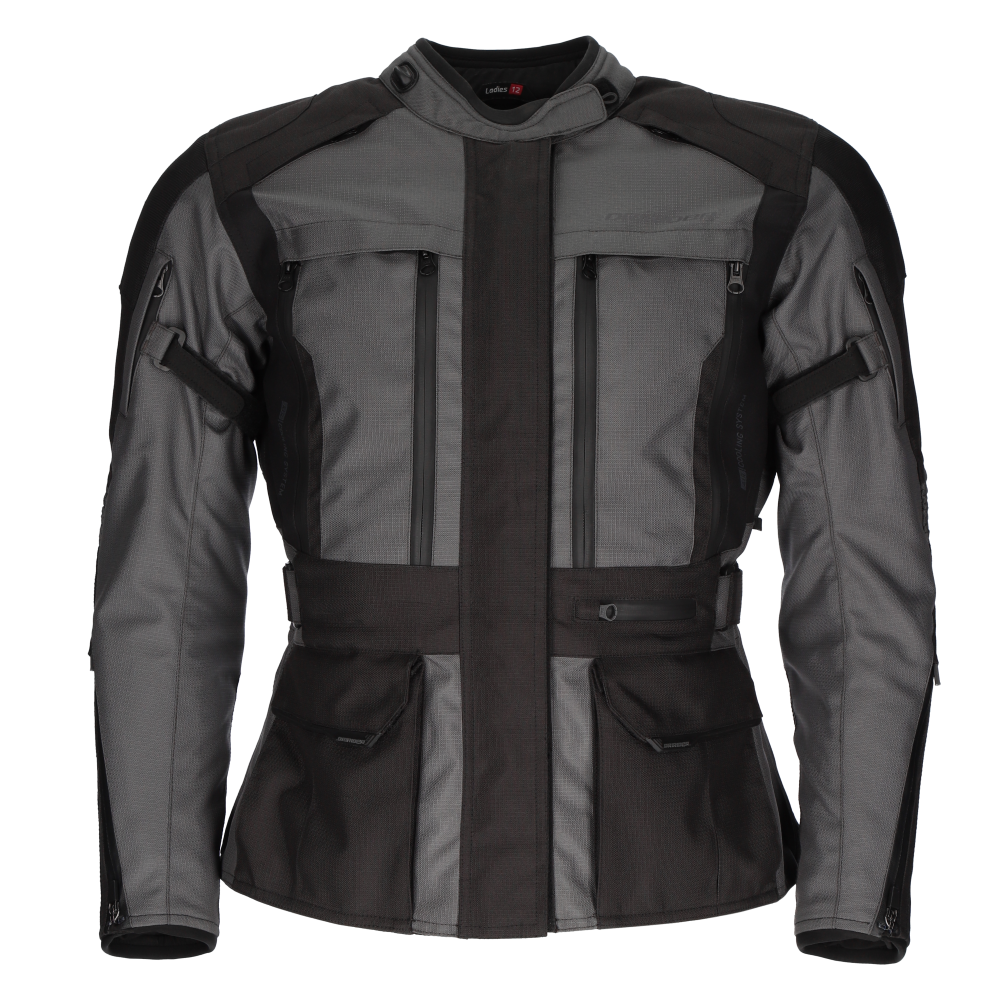 DriRider Explorer Dark Grey/Black Womens Textile Jacket