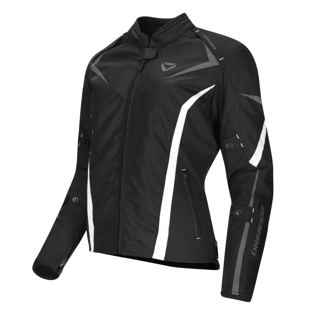 DriRider Origin 2 Black/White Womens Textile Jacket