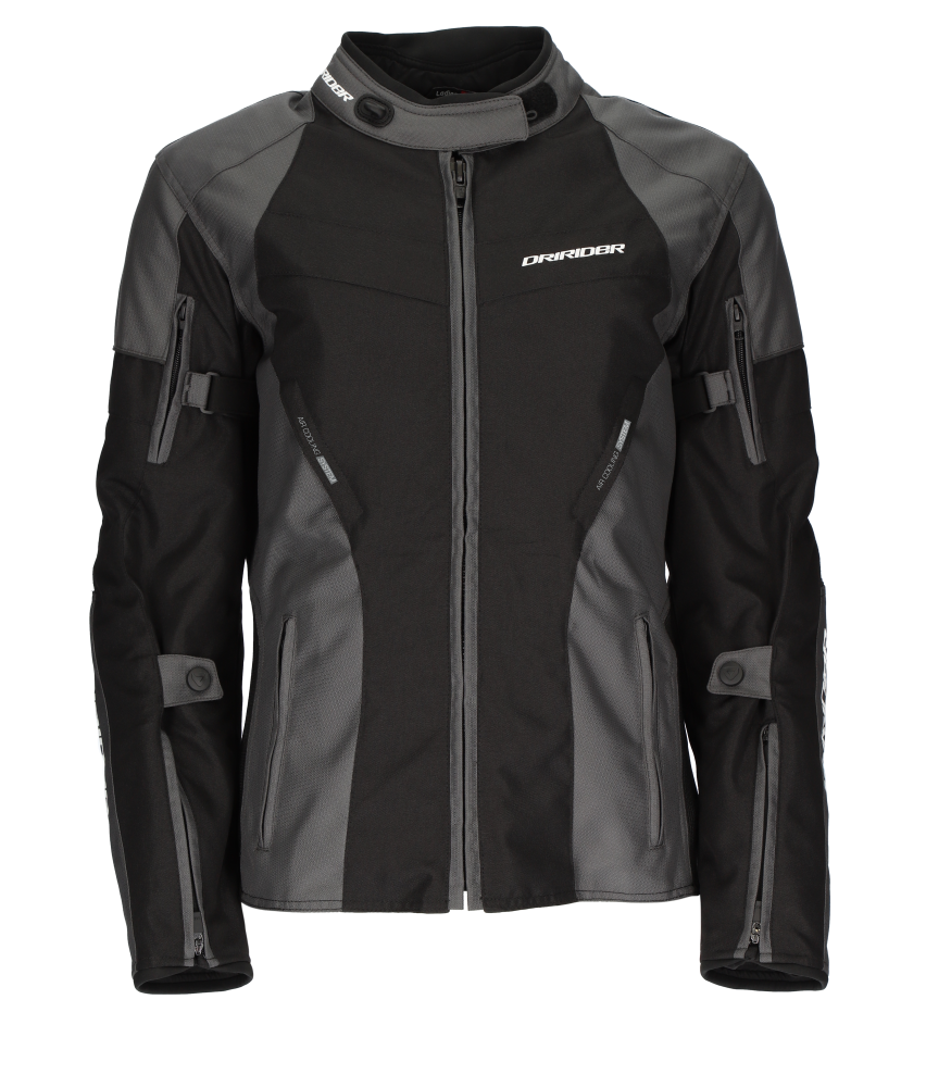 DriRider Vivid 3 Grey/Black Womens Textile Jacket
