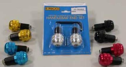 Emgo E2396461 Anodized Aluminium Anti-Vibraion Bar Ends Black