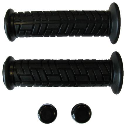 Emgo E4228770 Superbike Lazer Grips w/Plugged Ends