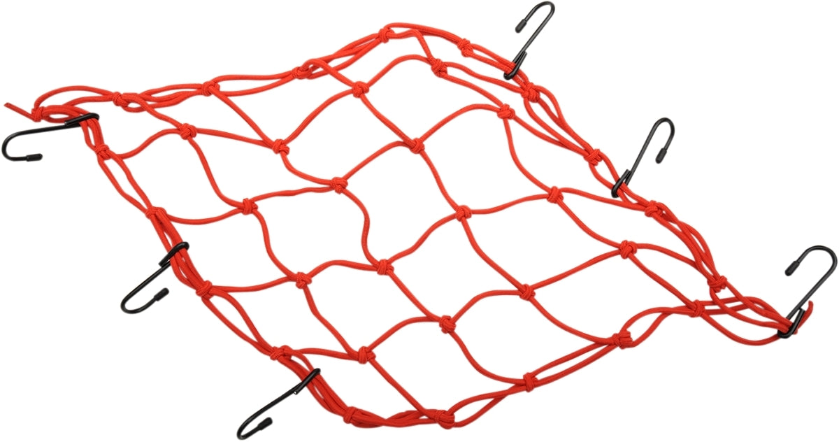 Emgo E7860501 6 Hook Cargo Net 15" x 15" Red