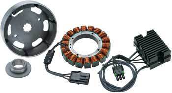 Compu-Fire 55575 40amp 3 Phase Charging Kit Big Twin 2003-06 Models suit with Open Primary