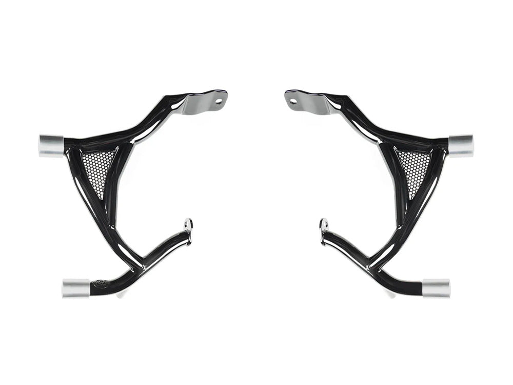 Factory 47 Cycles F47-BG4005001B Road Warrior Rear Crashbars Gloss Black for Harley-Davidson Touring 24-Up