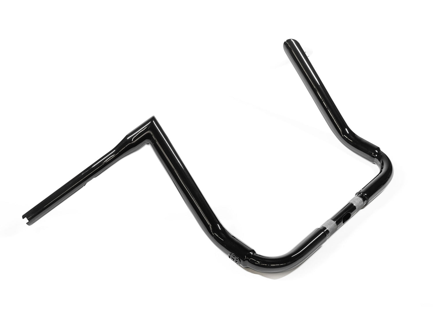 Factory 47 Cycles F47-HB1035014B 14" x 1-1/2" STS Miter Handlebar Gloss Black for Ultra Glide/Street Glide 96-Up Models