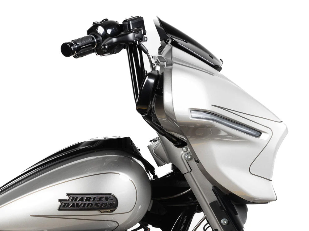 Factory 47 Cycles F47-HB1045014B 14" x 1-1/2" Delta Series Handlebar Gloss Black for Harley-Davidson CVO Street Glide 23-Up/Street Glide 24-Up