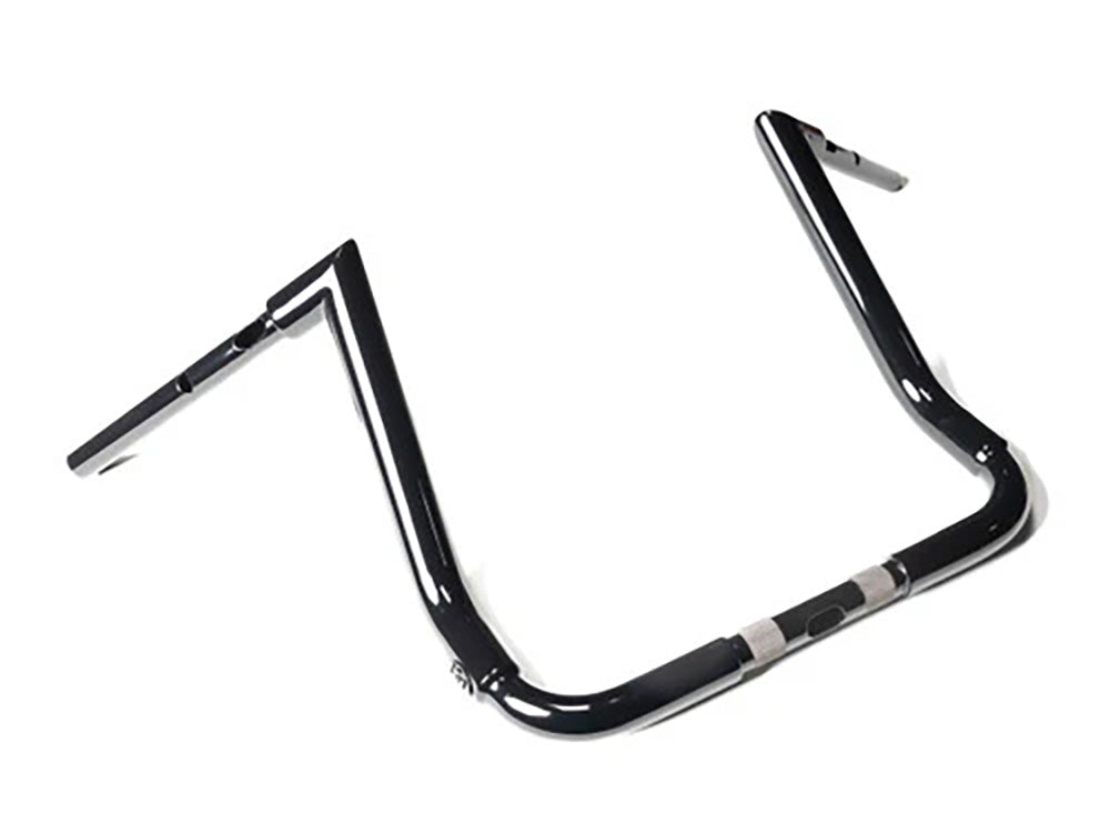 Factory 47 Cycles F47-HB1045014B 14" x 1-1/2" Delta Series Handlebar Gloss Black for Harley-Davidson CVO Street Glide 23-Up/Street Glide 24-Up
