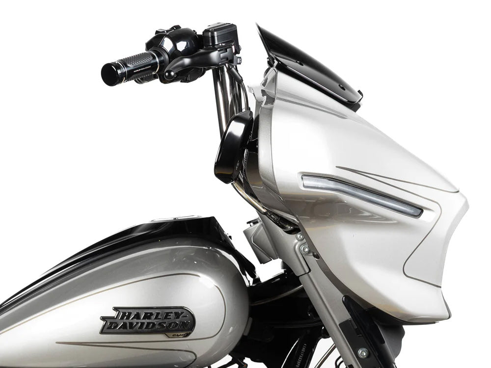 Factory 47 Cycles F47-HB1045014C 14" x 1-1/2" Delta Series Handlebar Chrome for Harley-Davidson CVO Street Glide 23-Up/Street Glide 24-Up
