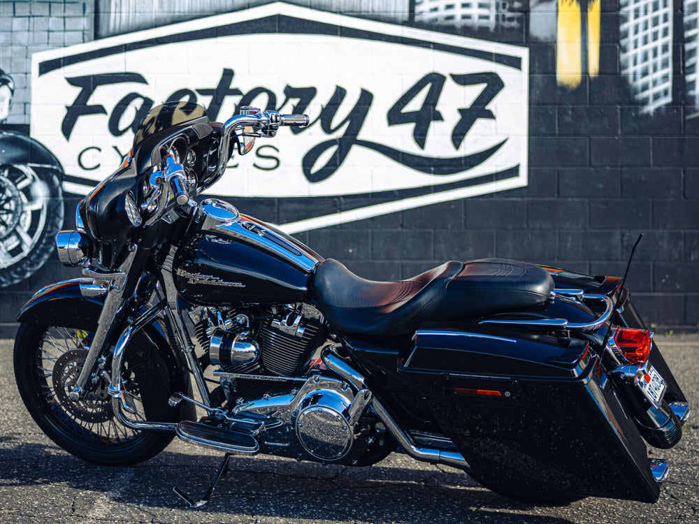 Factory 47 Cycles F47-HB3205012C 12" x 1-1/2" GT Pico Handlebar Chrome for Ultra/Street Glide Models