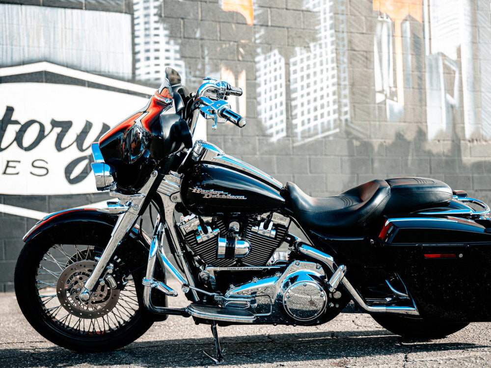 Factory 47 Cycles F47-HB3205012C 12" x 1-1/2" GT Pico Handlebar Chrome for Ultra/Street Glide Models