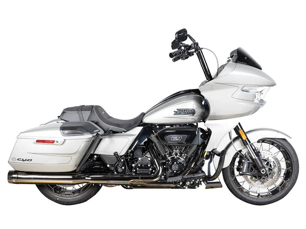 Factory 47 Cycles F47-HB3305012B 12" x 1-1/2" Drifter Series Handlebar Gloss Black for Harley-Davidson CVO Road Glide 23-Up/Road Glide 24-Up