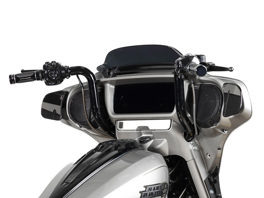 Factory 47 Cycles F47-HB3405012B 12" x 1-1/2" Eagle Series Handlebar Gloss Black for Harley-Davidson CVO Street Glide 23-Up/Street Glide 24-Up