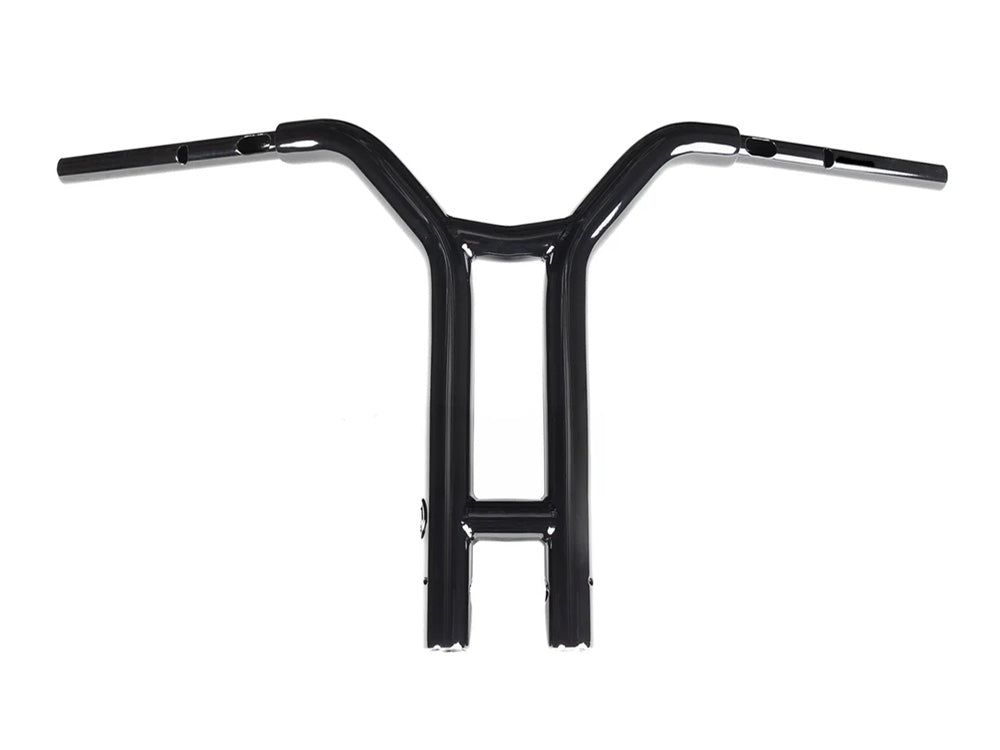 Factory 47 Cycles F47-HB6005016B 16" x 1-1/2" Factory Racing Straight T-Bar Handlebar Gloss Black for Harley-Davidson CVO Road Glide 23-Up/Road Glide 24-Up