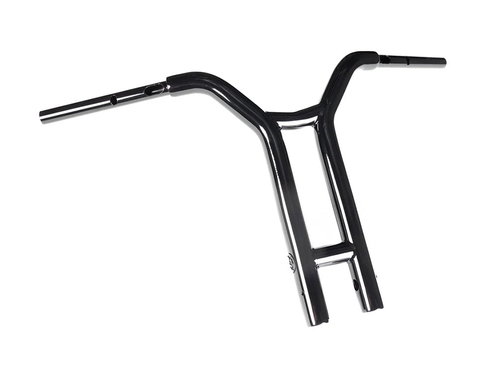 Factory 47 Cycles F47-HB6005016B 16" x 1-1/2" Factory Racing Straight T-Bar Handlebar Gloss Black for Harley-Davidson CVO Road Glide 23-Up/Road Glide 24-Up