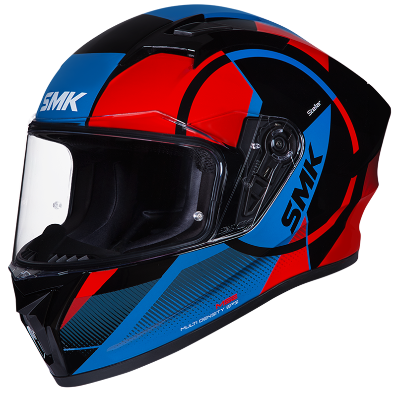 SMK Stellar Faro Gloss Black/Red/Blue GL236 Helmet