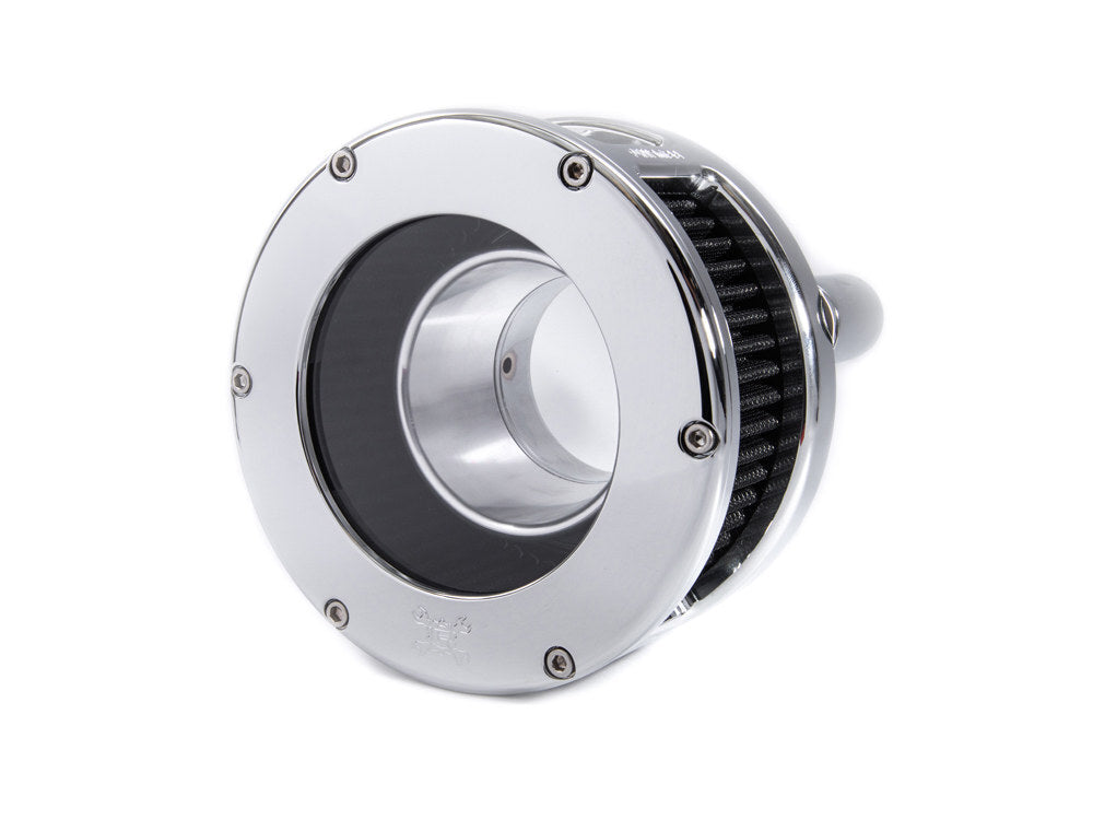 Feuling FE-5538 BA Air Cleaner Kit Chrome w/Clear Cover for Milwaukee-Eight Touring 17-Up/Softail 18-Up