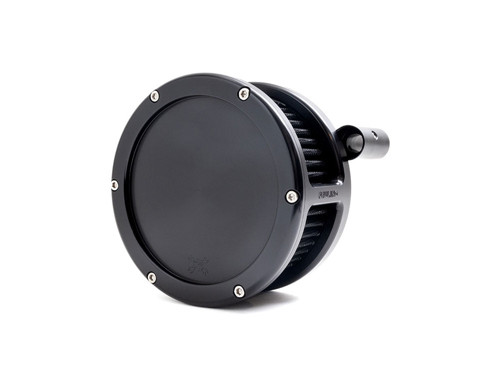 Feuling FE-5553 BA Air Cleaner Kit Black w/Solid Cover for Twin Cam 08-17 w/Throttle-by-Wire