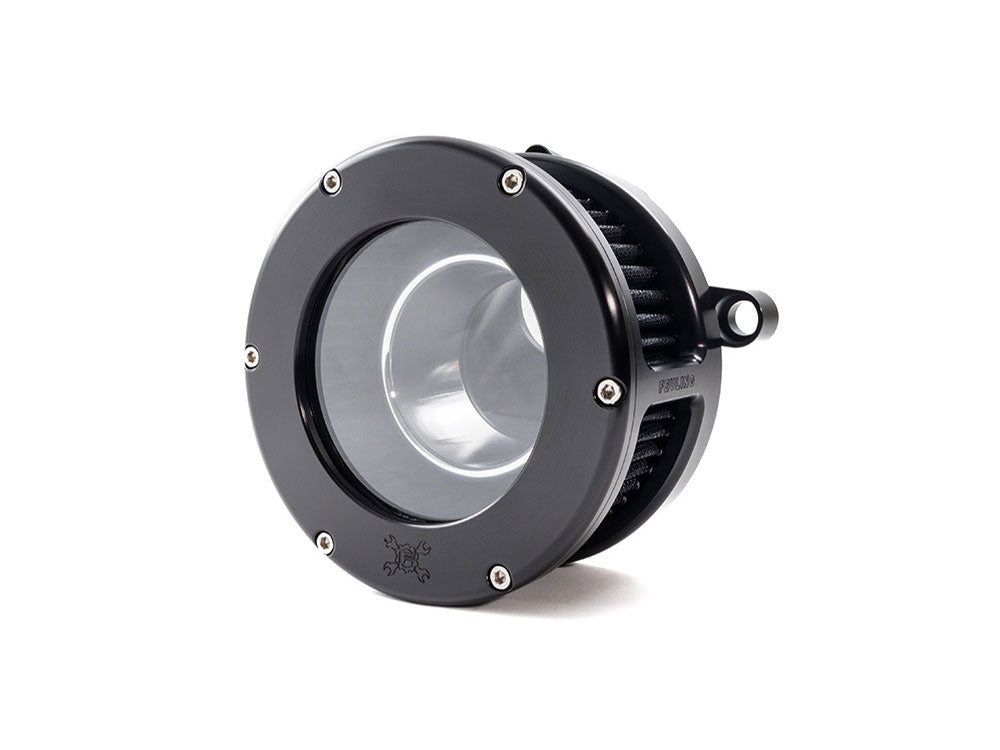 Feuling FE-5574 BA Air Cleaner Kit Black w/Clear Cover for CVO Touring 23-Up/Street Glide/Road Glide 24-Up
