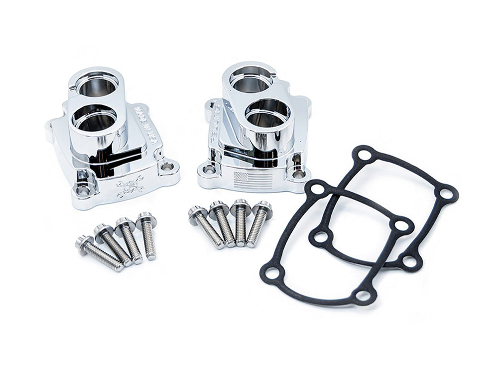 Feuling FE-9195 Lifter Block Cover Set Chrome for Harley-Davidson Milwaukee-Eight 17-Up