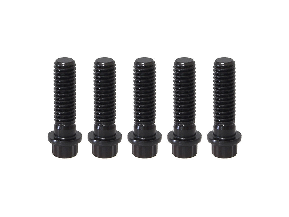 Feuling FE-ARP204 Rear Pulley Bolts Black 12 Point ARP 7/16"-14 x 1.50" (5 Pack)