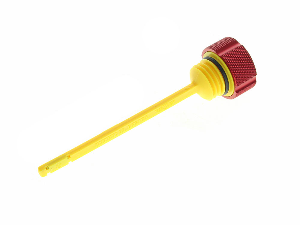 Figurati Designs FIG-FD01-MAGDSM8-KN-RED Magnetic Dipstick Red for Harley-Davidson Touring 17-24