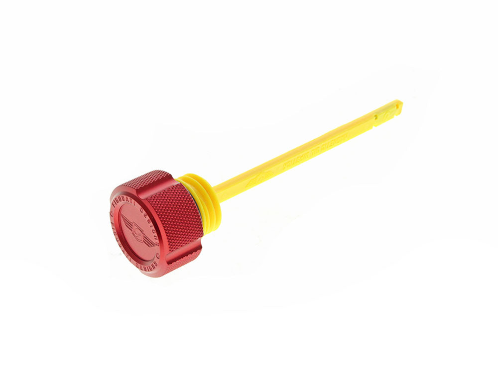 Figurati Designs FIG-FD01-MAGDSM8-KN-RED Magnetic Dipstick Red for Harley-Davidson Touring 17-24